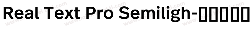 Real Text Pro Semiligh字体转换